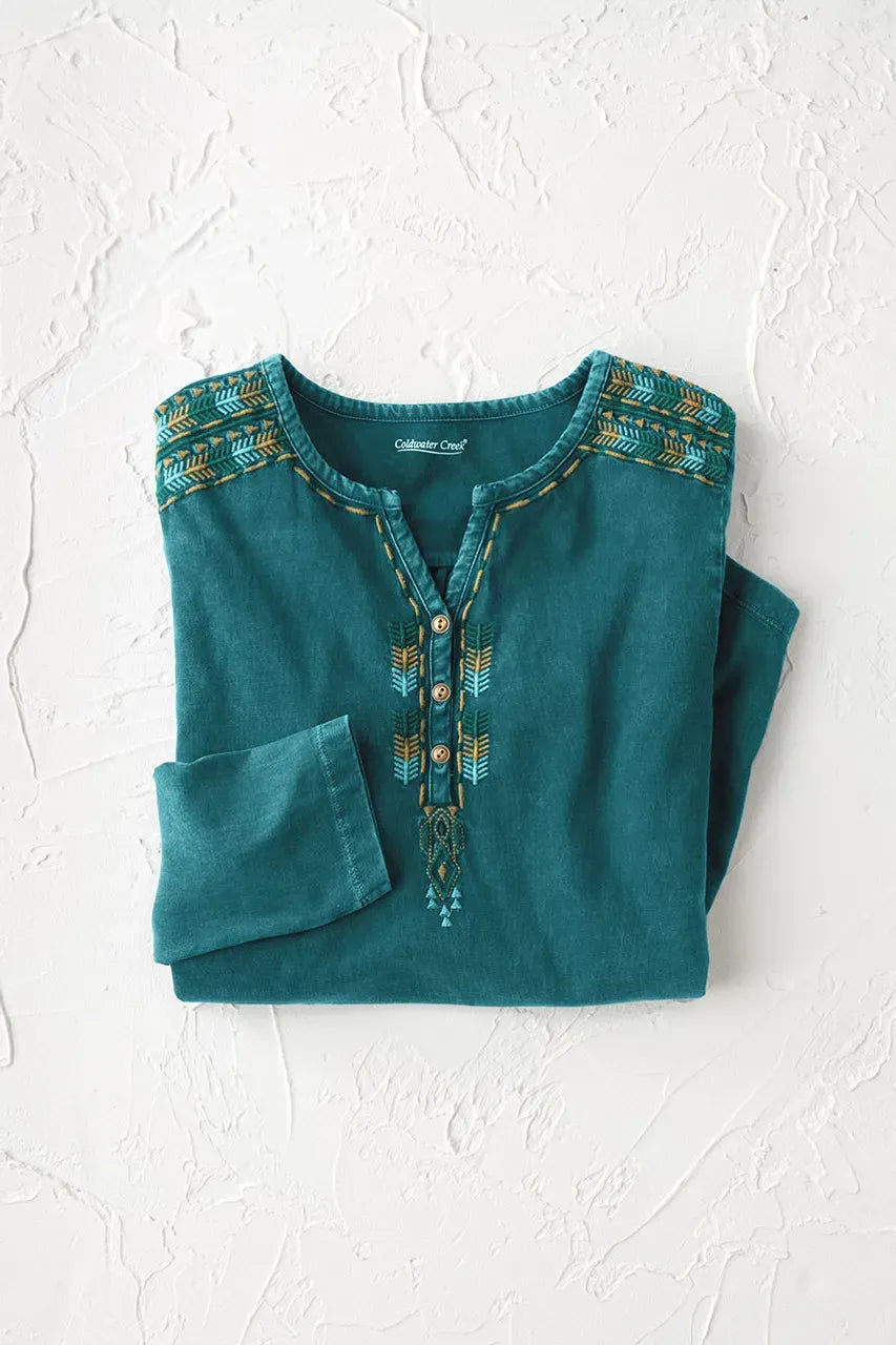 Santa Rosa Vintage-Wash Henley